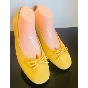 Born Brin Ballet Flat, Yellow Leather, Womens Size 11 M  Ballet Flats NEW